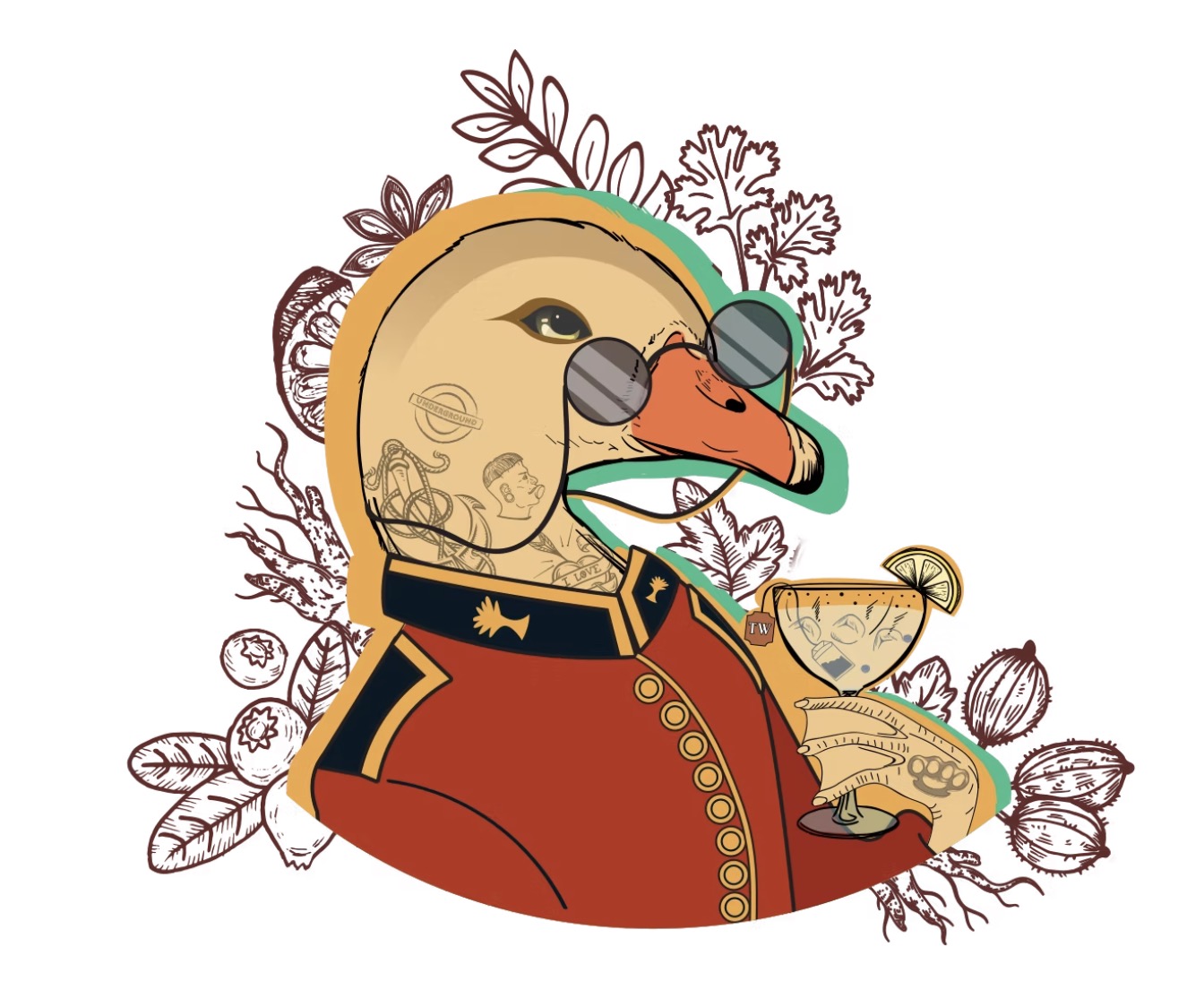 Case Duck Gin — Mascote
